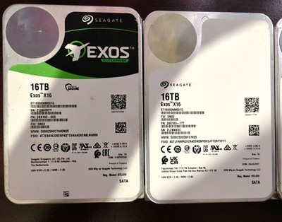Seagate EXOS X16 ST16000NM001G 16TB 256MB 7200rpm 3.5'' SATA 6Gb/s Enterprise HDD