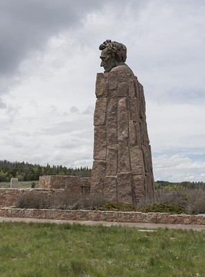Photo:Laramie Wyoming Abraham Lincoln Monument 2015 Stone Sculpture