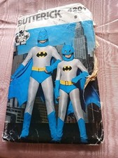 Vintage 1989 Butterick Batman Costume Sewing Pattern 4201 Size B Preowned