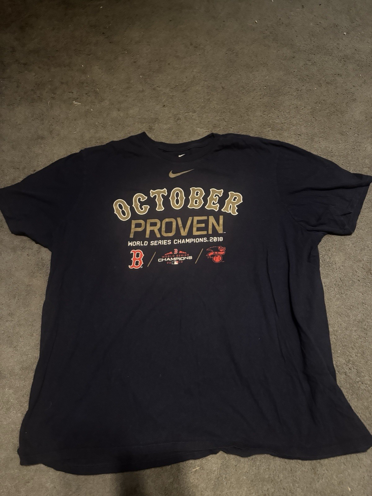 Nike Boston Red Sox October Proven 2018 World Series Champions Size 2XL