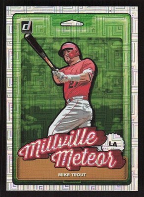 2019 DONRUSS MIKE TROUT N3 MINT NICKNAMES VECTOR BASEBALL LOS ANGELES ANGELS