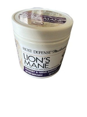 Host Defense Mushrooms Lion's Mane Memory Nerve Immune Insulin Support Powder