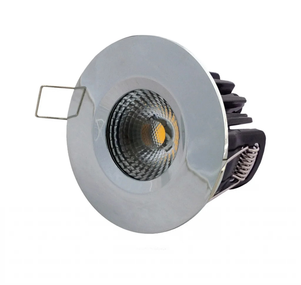 Downlight Silver Elan Dimmable LED IP65 Chrome Warm White ELAN-3K-CH