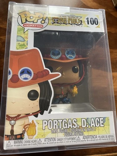 Funko POP! Animation: One Piece - Portgas D. Ace #100 W/Pop Protector