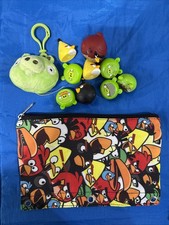 Angry Birds Green Pig Plush Stuffed Backpack Clip  Extras w/ pouch F6