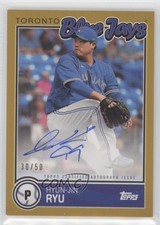 2020 Topps Brooklyn Collection Gold 30/50 Hyun-Jin Ryu #BKA-HR Auto fm0