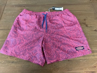 Vineyard Vines Men's Linear Tropics Chappy swim Trunks Size L Mesh  1M0518 NWT