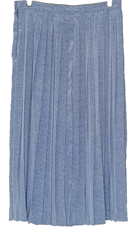 Falda midi plisada vintage Sportscraft azul talla 16 ligera trabajo clásico Foto 3 de 4