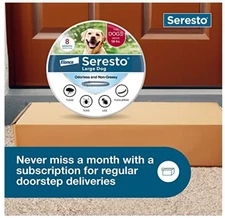 8 Month Flea & Tick Treatment Prevention Collar For Large Dogs (See Description)