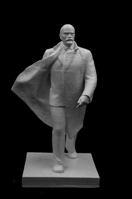 Vladimir Lenin Statue   Hand-Painted Matte White Resin Sculpture  