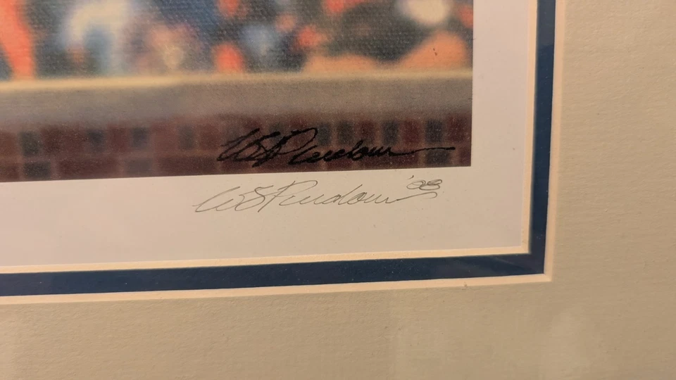 Billy Williams Lithograph Chicago Cubs Hall Of Famer - Bill Pardum Artist 2008 - Image 2 of 3
