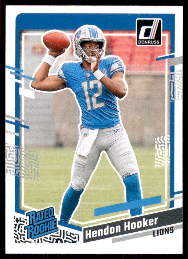 2023 Donruss Rated Rookie Hendon Hooker Rookie Detroit Lions #329