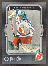 2007-08 O-PEE-CHEE KEVIN WEEKES #300 MICROMOTION BLACK 85/100 NEW JERSEY DEVILS