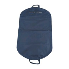 Authentic RALPH LAUREN 24 X 39" Side Zipper Garment Bag Navy Blue  Gold Letters
