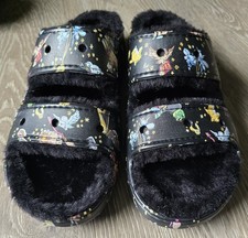 Crocs x Vera Bradley Harry Potter. Strapped Slip On. Faux Fur Size 11. No Charms