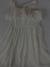 MADEWELL white embroidered Sun Dress Women's 0