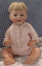 Hertel Schwab & Company 15 inch sleepy eye boy bisque doll