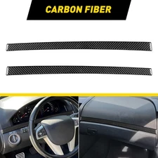 For 2008-2009 Pontiac G8 Carbon Fiber Front Horizontal Dashboard Protector Pair