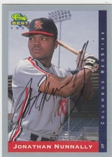 1993 Jon Nunnally Classic Best IN PERSON AUTO #231 - KC Kansas City Royals