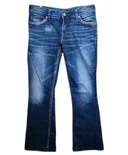 Silver Jeans Damen 32/33 Suki Mid Boot Blue Denim (gesäumte Schrittlänge 30") - Bild 11 von 14