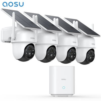 #ad #ad AOSU 3MP Solar Cameras Security Outdoor Wireless2 4 Cam Kitworks with Alexa $59.40