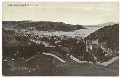 Oban und Sound von Kerrera Stempel 1914 - Valentinstag