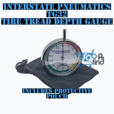 Interstate Pneumatics TG32, Tire Tread Depth Gauge, Color coded, Zinc Casing