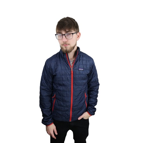 Patagonia Nano Puff Jacket Mens XS Navy Blue Primaloft Insulated Quilted Coat - Picture 2 of 9