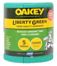Oakey Liberty Trade Quality 115mm x 5m 60 grit Sandpaper Roll from £5 a roll