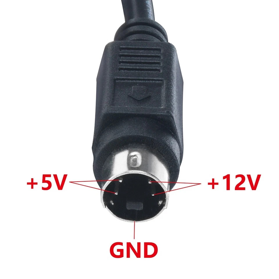 Mini 4 Pin AC Adapter Charger For Flypower SPP34-12.0/5.0-2000 Power Supply PSU - Image 4 of 4