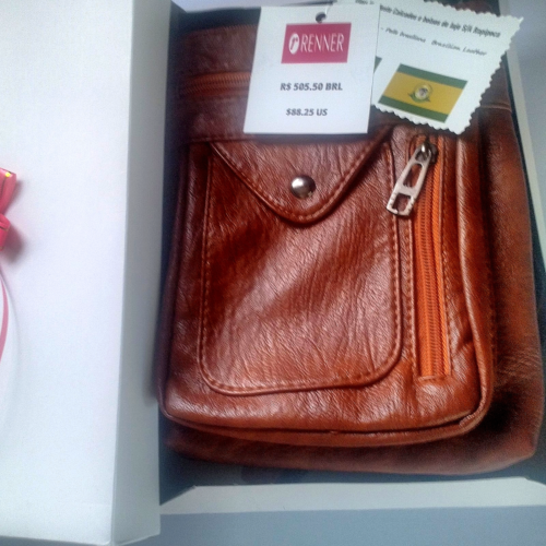 Echt Brasilianisches Leder Schultertasche Handtasche Umhängetasche Organizer Handytaschen - Bild 8 von 11