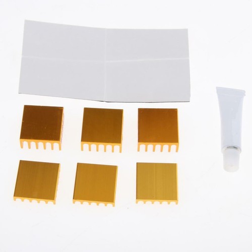 20pcs Mini Heatsink Kit, Cooler Sink For VRM Stepper Drivers IC Chips - Afbeelding 6 van 10