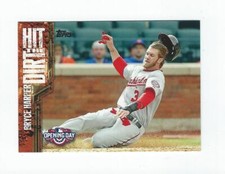 2015 Topps Opening Day Hit the Dirt #HTD01 Bryce Harper Nationals