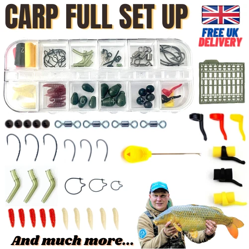 CARP FISHING Kit Set Hooks Floats ALL YOU NEED - CARP TERMINAL