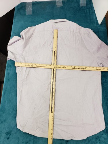 Five Four Mens Gray Long Sleeve Button Up Shirt Size 2XL XXL $60 Cotton NWT - Picture 8 of 9
