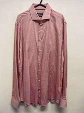 TOMMY HILFIGER MENS LS SHIRT PURE COTTON, SLIM IN RED CHECK SIZE 17 BNWOT S474