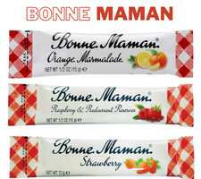 Bonne Maman Jam Selection – 3 Flavours (Strawberry, Orange, Raspberry) Sachets