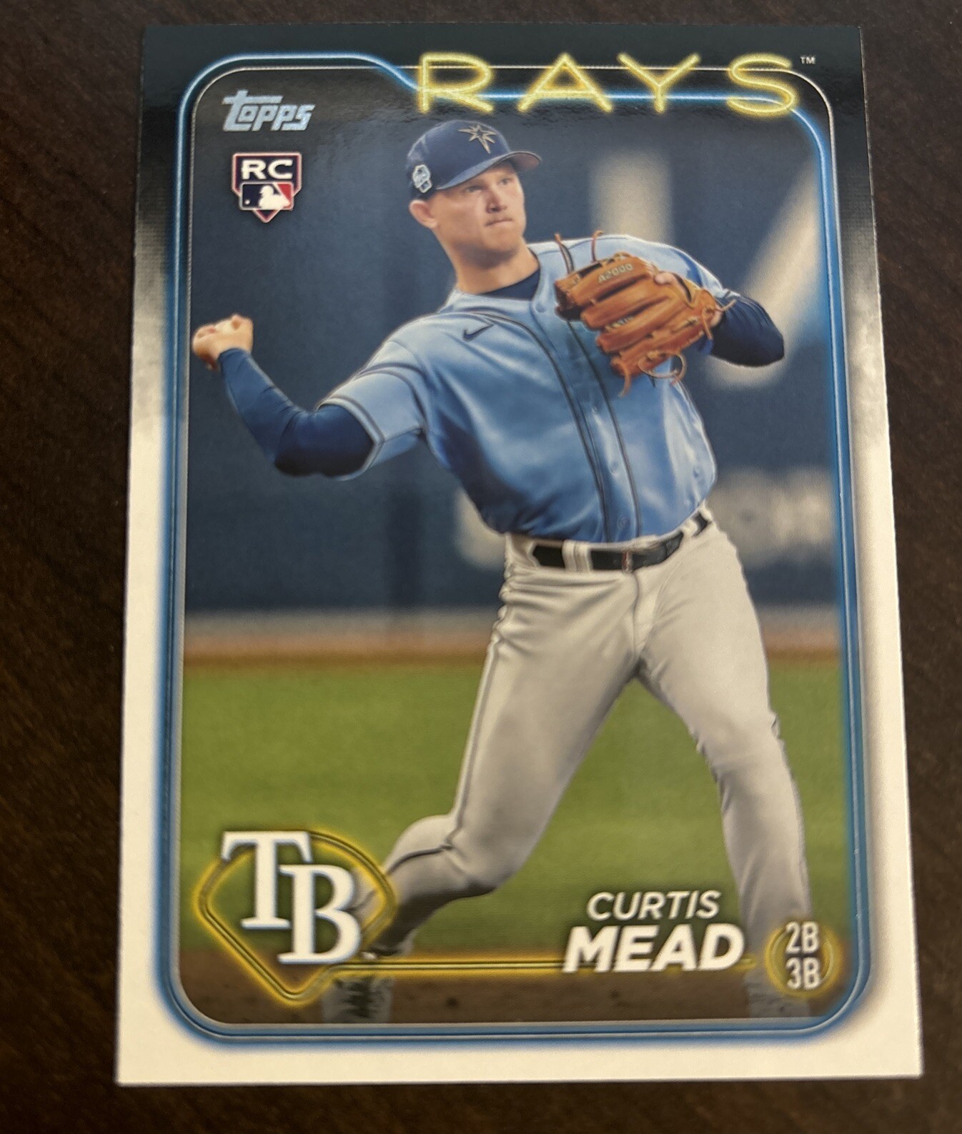 Curtis Mead 2024 Topps Series 1 Rookie Card RC #82 Tampa Bay Rays