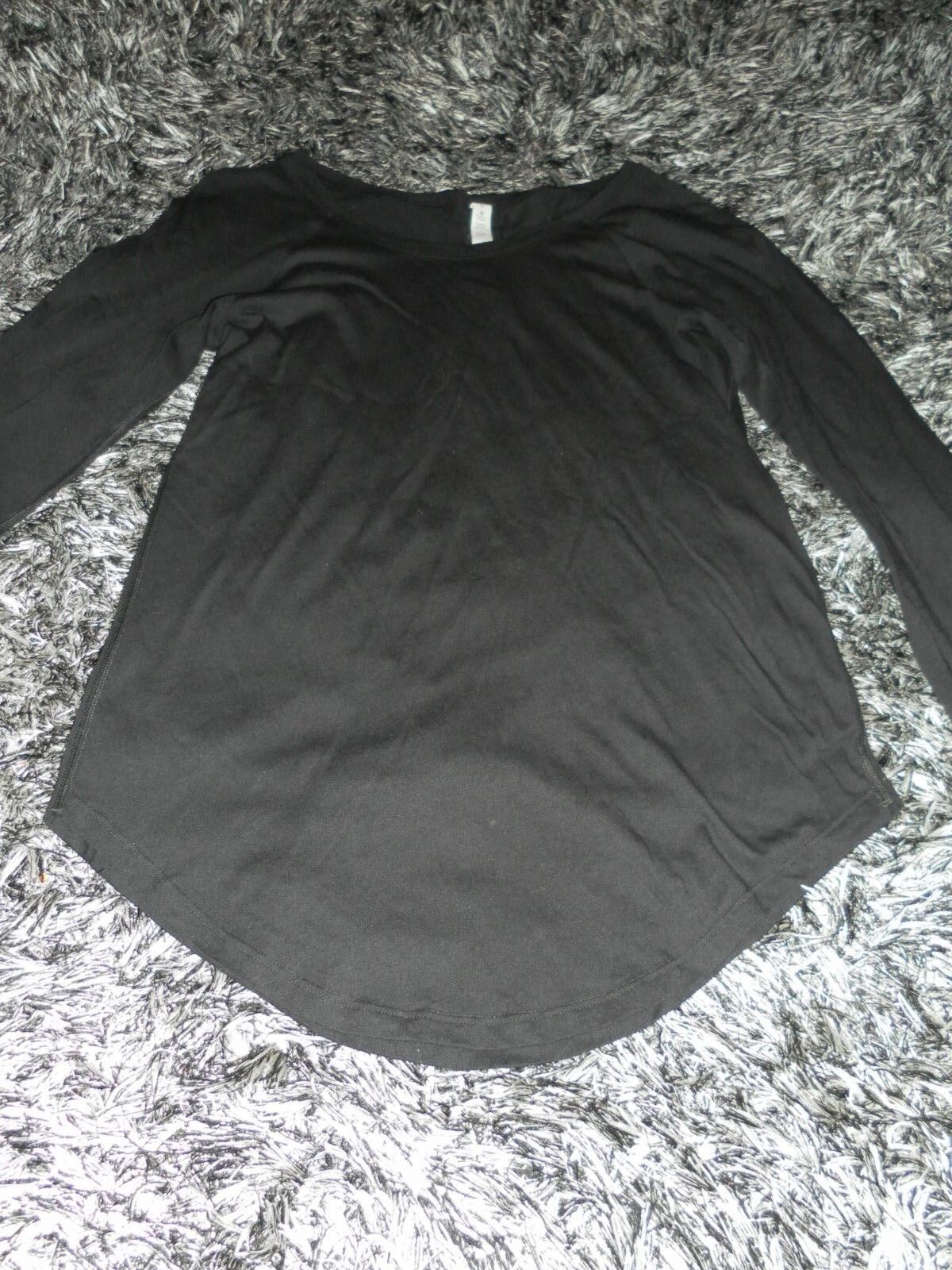 Lululemon 6 Black Long Sleeve Modal Pima Cotton S… - image 2