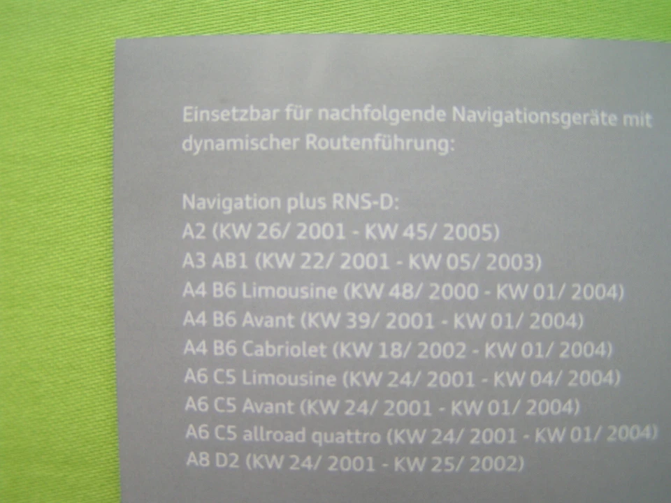 CD NAVIGATION DX ENGLAND IRLAND 2014 AUDI RNS-D RNS 4.0 BNS A2 A3 A4 A6 A8 TT - Bild 4 von 4