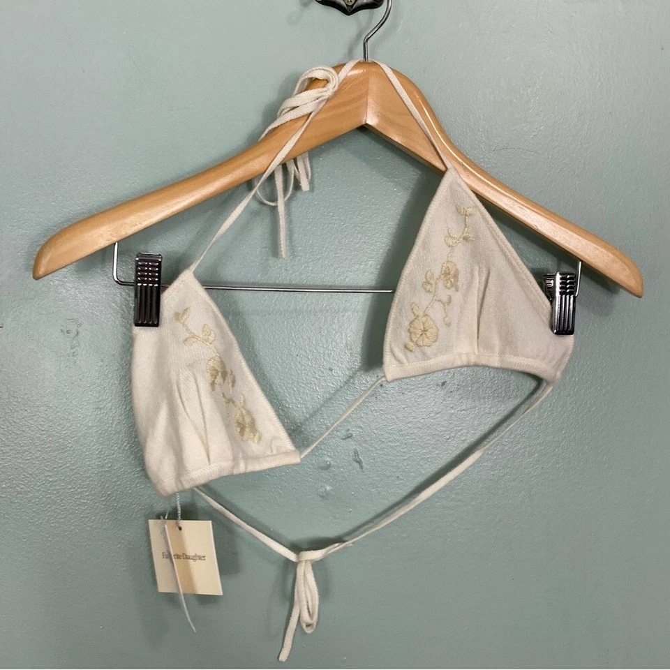 Sujetador Favorite Daughter The Lana en Crema XS Lana Cachemira Floral Foto 2 de 4