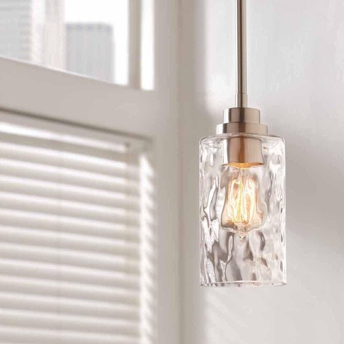 Light Brushed Nickel Mini-Pendant 