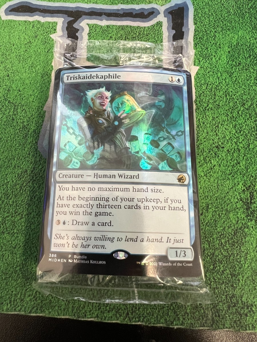 MTG SEALED Triskaidekaphile #386 + 20 FOIL Lands Midnight Hunt