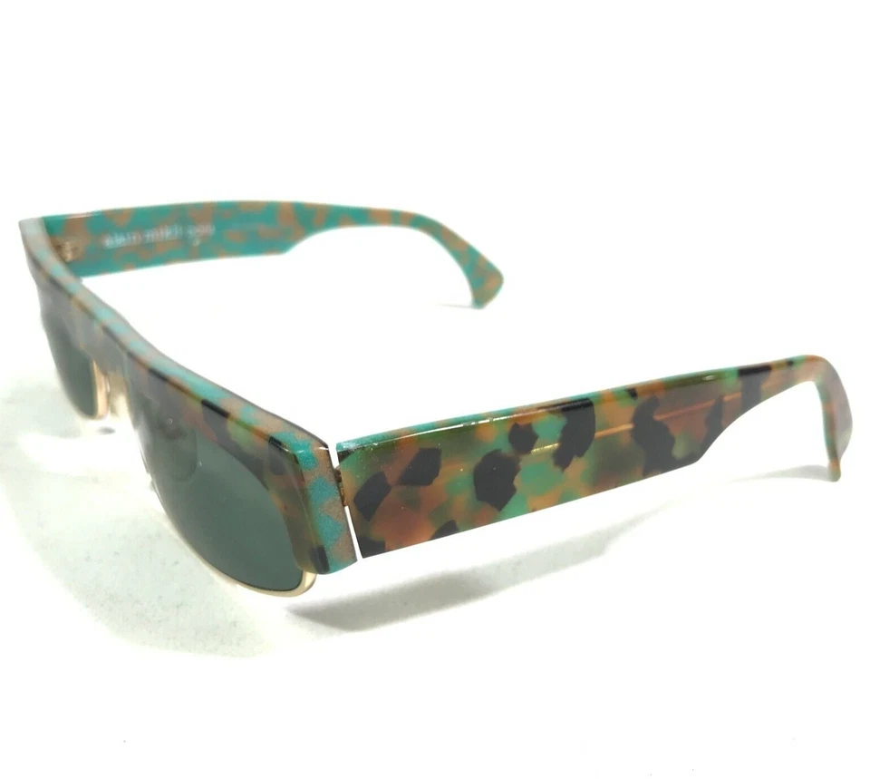 Vintage Alain Mikli Sunglasses 616 9001 Brown Green Tortoise Gold Green Lenses - Image 4 of 4