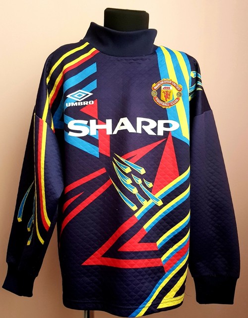 Manchester United 1992 1994 Goalkeeper football Umbro shirt 1Peter