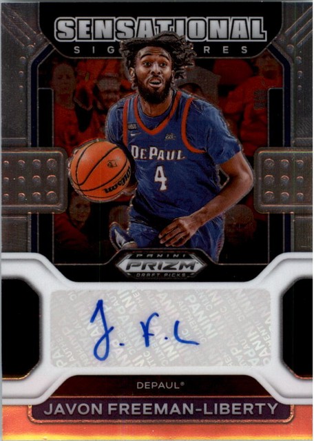 2022-23 Panini Prizm Draft Sensational Signatures #33 Javon Freeman-Liberty Auto