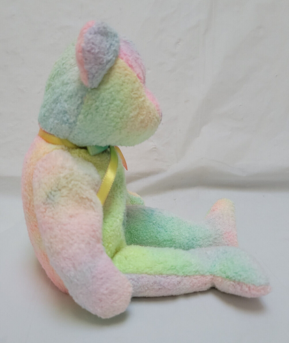 Ty Beanie Baby 1999 GROOVY Pastel Tie Dyed Bear with Bow Retired - Picture 4 of 8