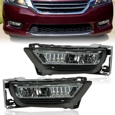 Fog Lights For Honda Accord 2013-2015 Sedan Bumper Driving Lamps+Bulbs w/Switch