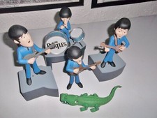 THE BEATLES McFARLANE SET  WITH CROCODILE! MODEL FIGURESFAB 4 3 PARTS STAGE FAB