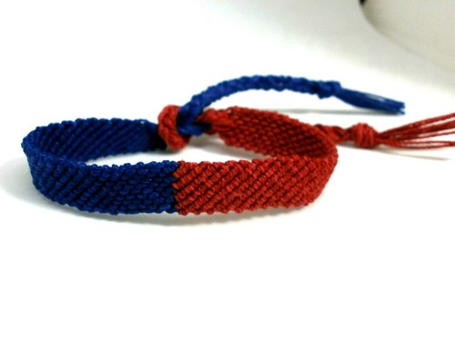 Pulsera macramé "Febrero " mod . nº4 - Imagen 3 de 5